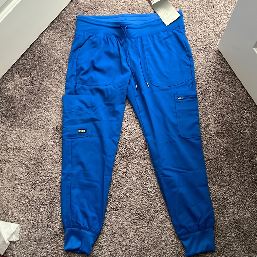 NWT: Greys anatomy royal blue scrub joggers